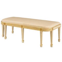 George III Period Parcel-Gilt Window Seat 9