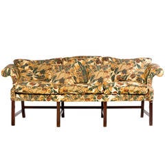 Chippendale Period Camel Back Sofa