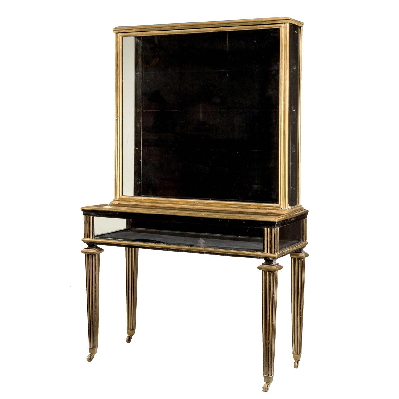 19th Century Ebonized Mahogany Display Table