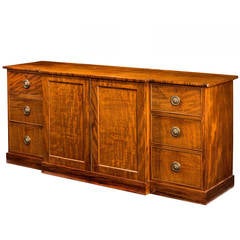 George III Period Mahogany Breakfront Press