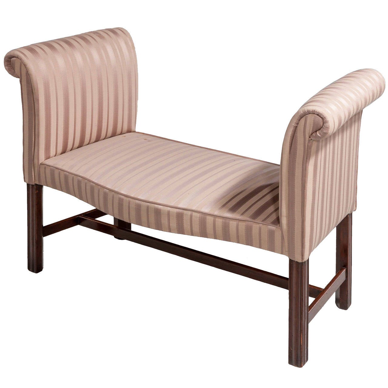 Georgian Style Mahogany Window Seat For Sale at 1stdibs