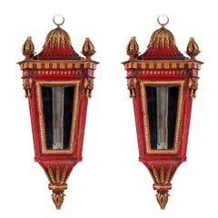 Pair of Three-Sided Lanterns