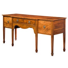 George III Period Mahogany Break Front Sideboard 2