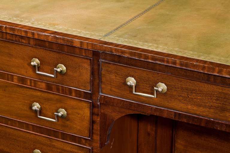 Chippendale Period Mahogany Library Desk 2