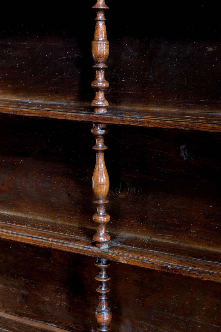18th Century and Earlier 18th Century Chestnut Dresser and Rack For Sale