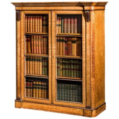 Early 19th Century Birch Bibliotheque