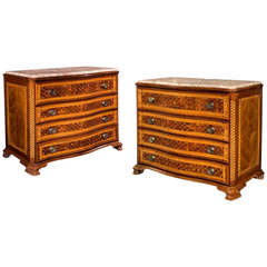 Pair of Serpentine Iberian Commodes 9