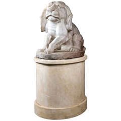Mid-19th Century Figure of Marble Puppy 8
