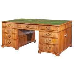 Regency Period Mahogany Partners Desk