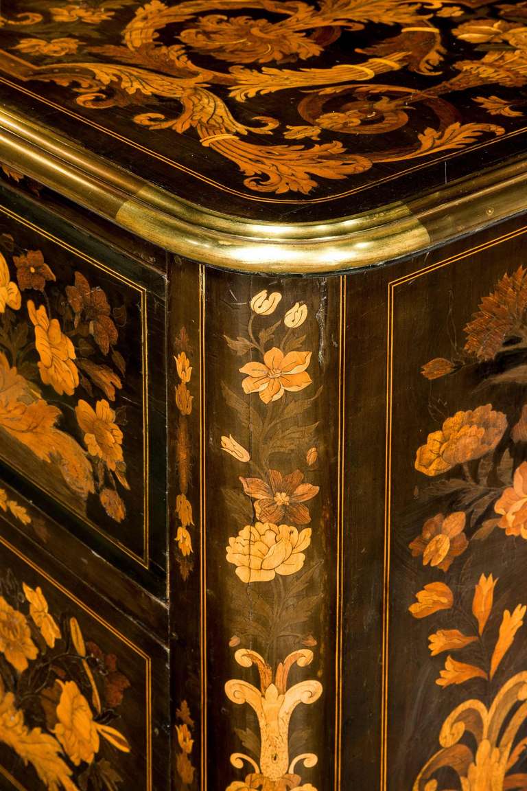 Rosewood Early 19th Century Marquetry Commode For Sale