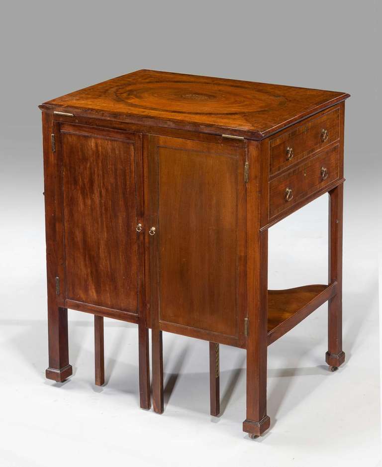 Mahogany George III Period Gentleman's Dressing Table