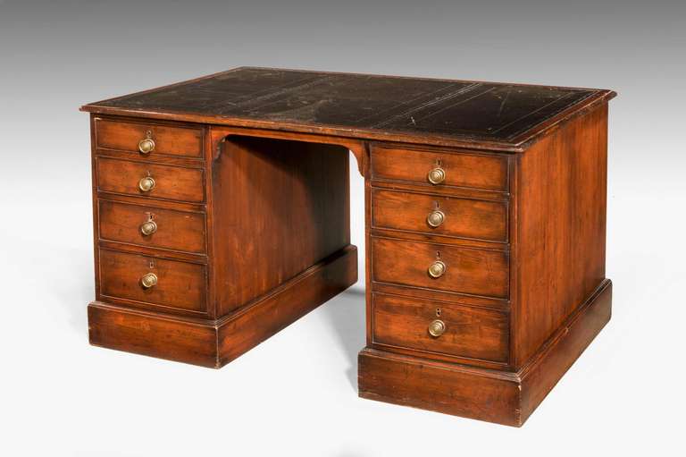 Regency Period Pedestal Desk at 1stdibs