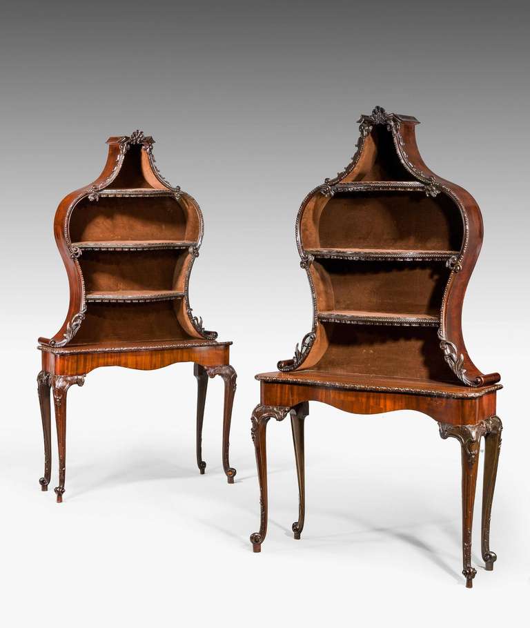 British Pair of Late 19th Century Display Tables For Sale