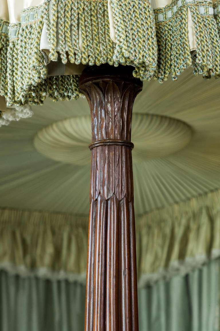 British George III Period Mahogany and Painted Four-Poster Bed