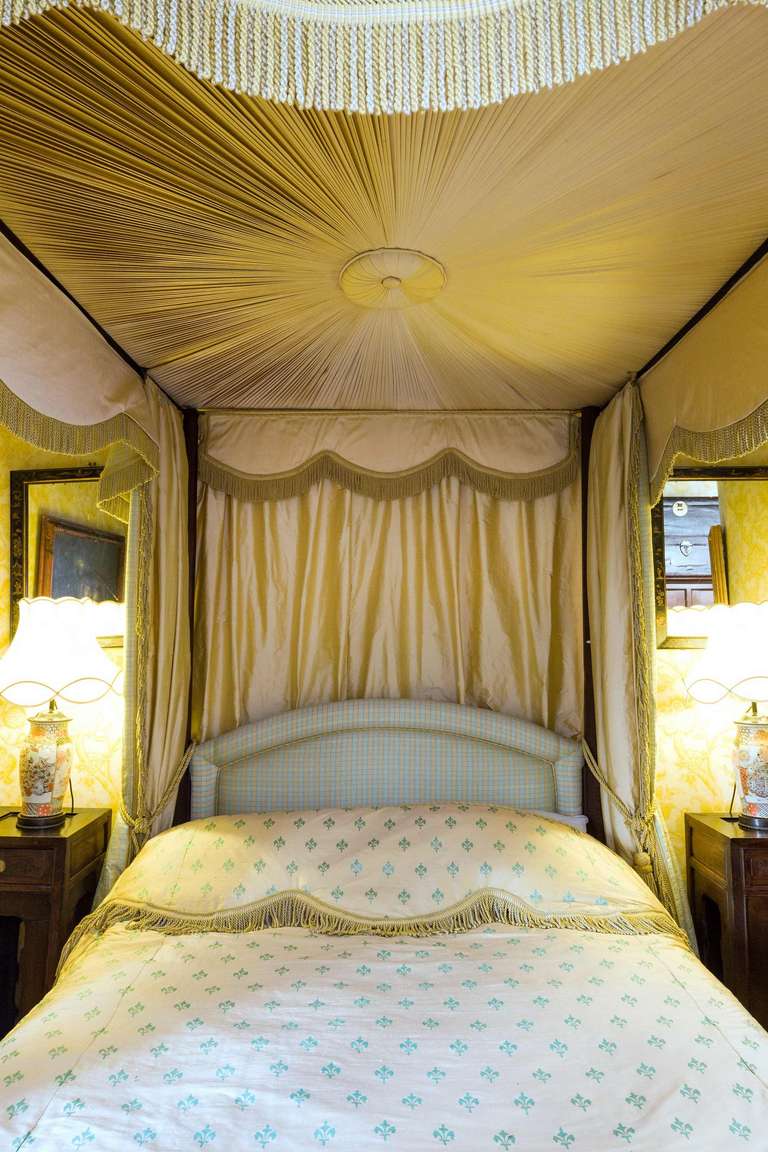 British A George III Period Mahogany Four Poster Bed