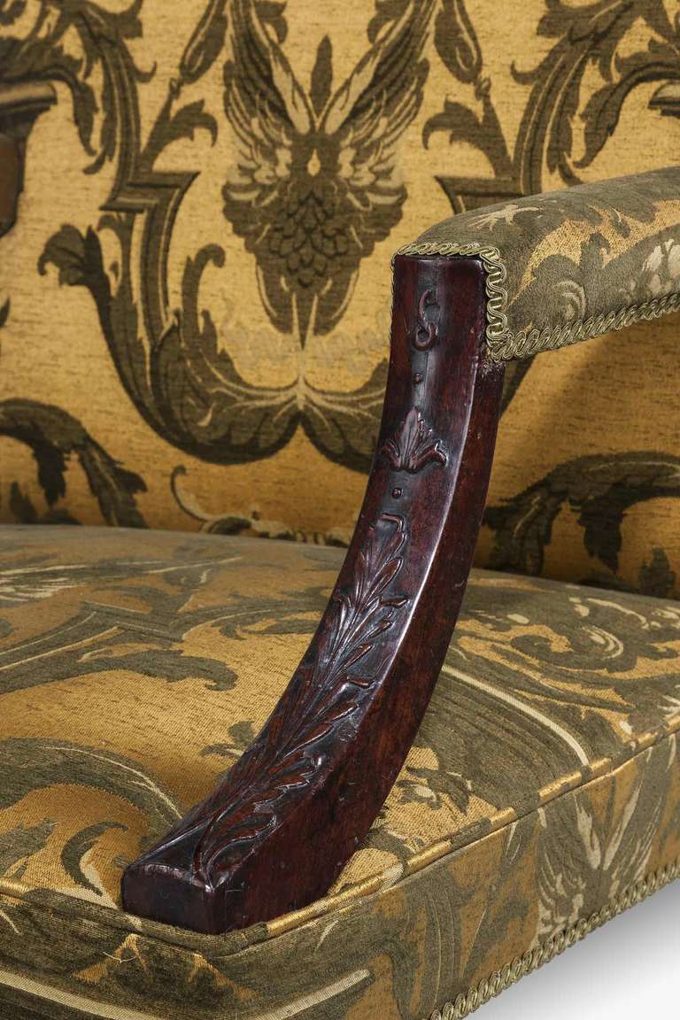 American Chippendale Period Mahogany 'Gainsborough' Armchair