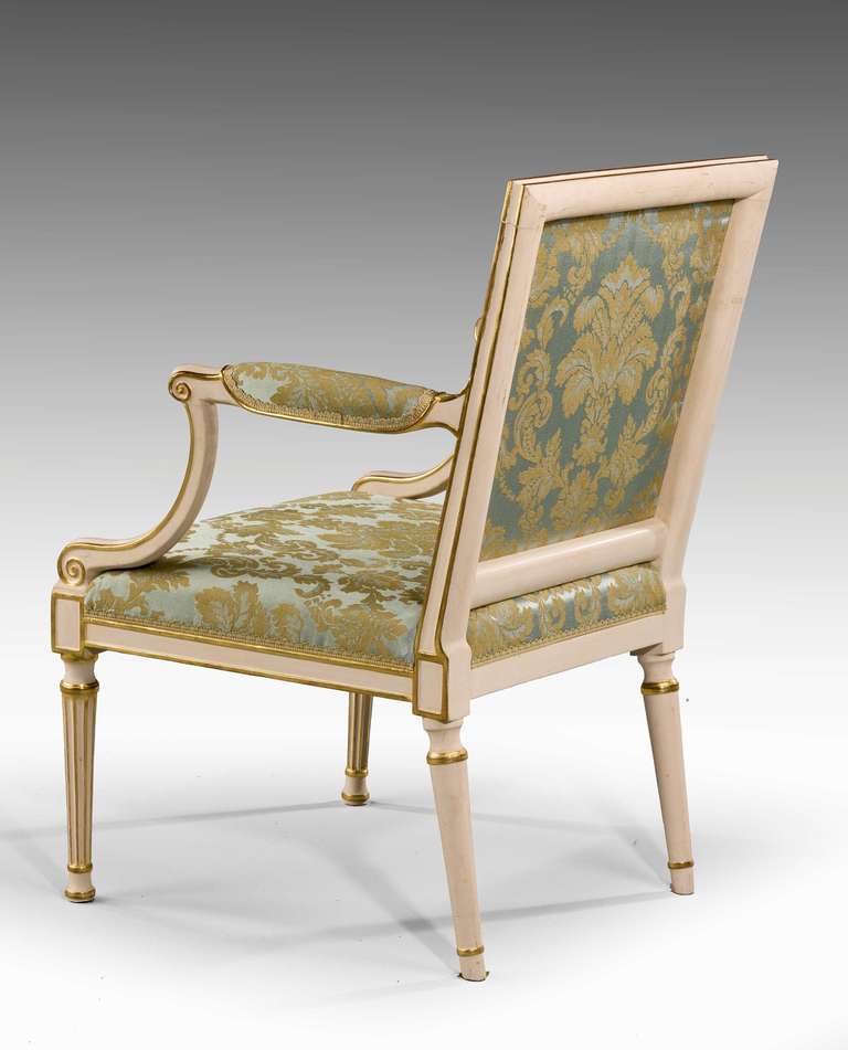 Late 18th Century Chippendale Period Parcel-Gilt Elbow Chair