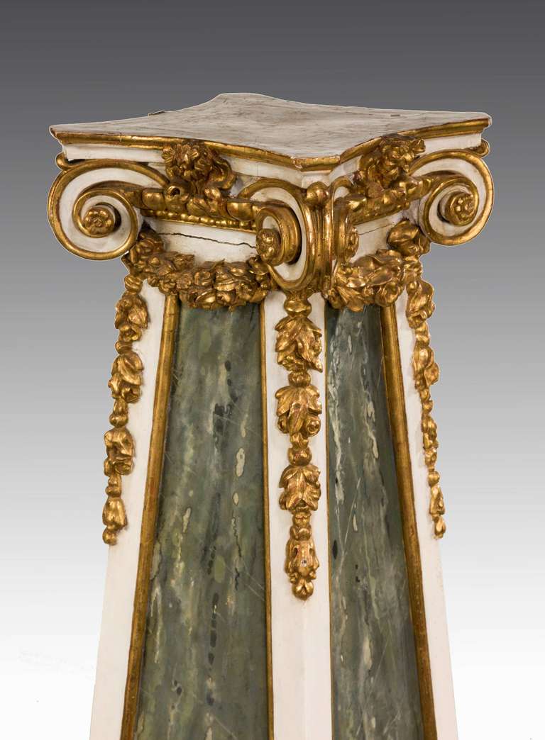 Mid 19th Century Parcel Gilt Column In Good Condition In Peterborough, Northamptonshire