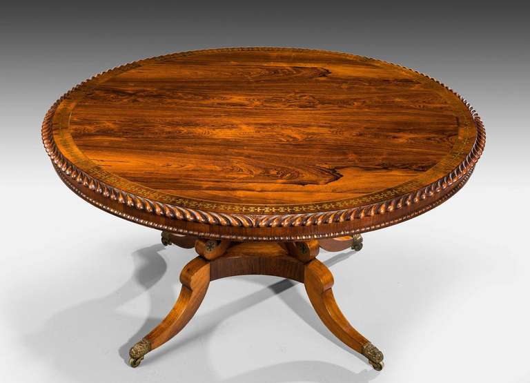 Regency Period Circular Dining Table In Excellent Condition In Peterborough, Northamptonshire