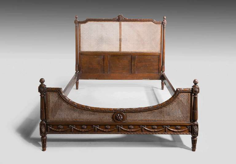 Late 19th Century Bergere Bed In Good Condition In Peterborough, Northamptonshire