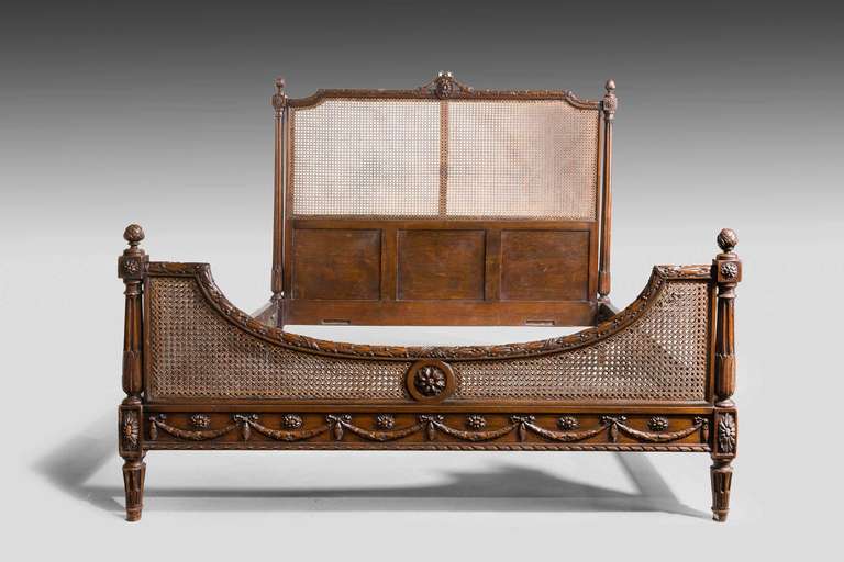 Late 19th Century Bergere Bed 1