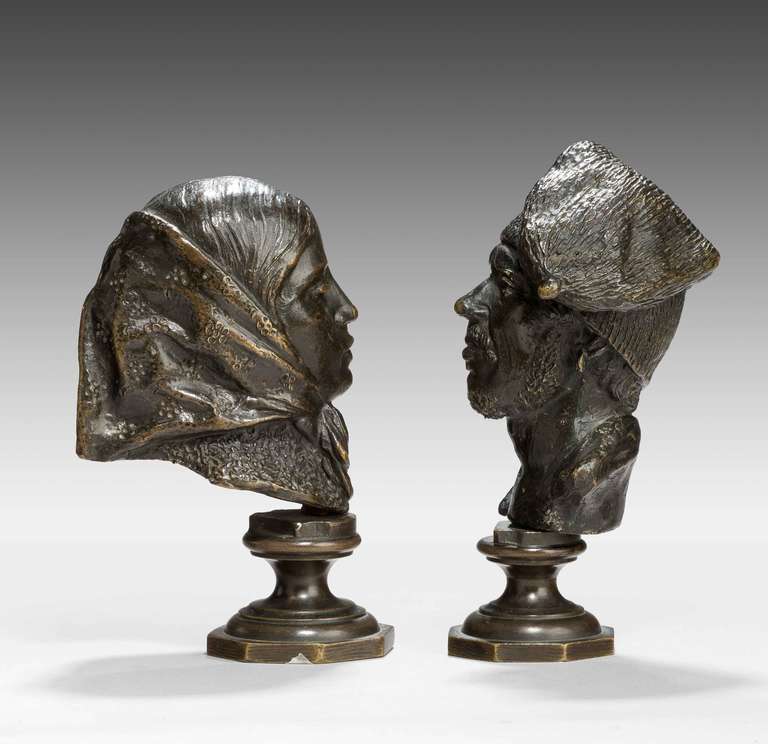 Pair of Mid-19th Century French Desk Bronzes 1