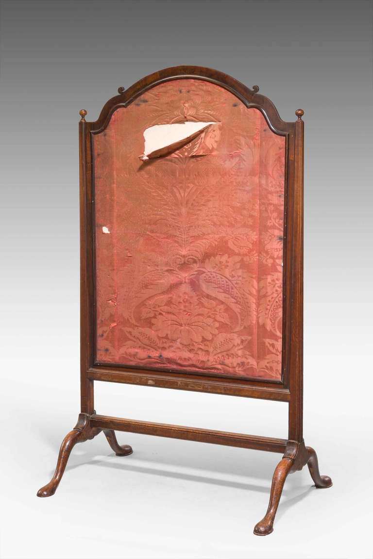 George I Period Walnut Cheval Screen 4