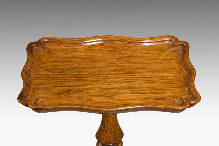 Attractive Late 19th Century Oak Candle Stand In Good Condition In Peterborough, Northamptonshire