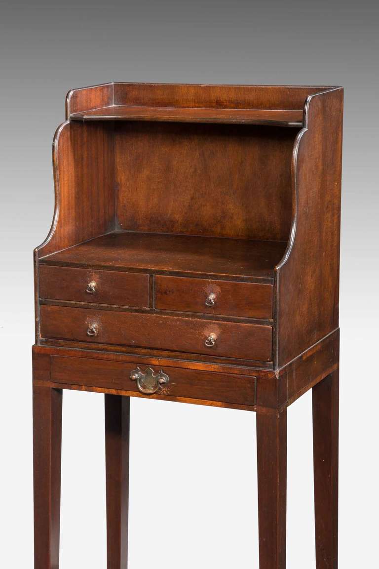 18th Century and Earlier George III Period Mahogany Cheveret For Sale