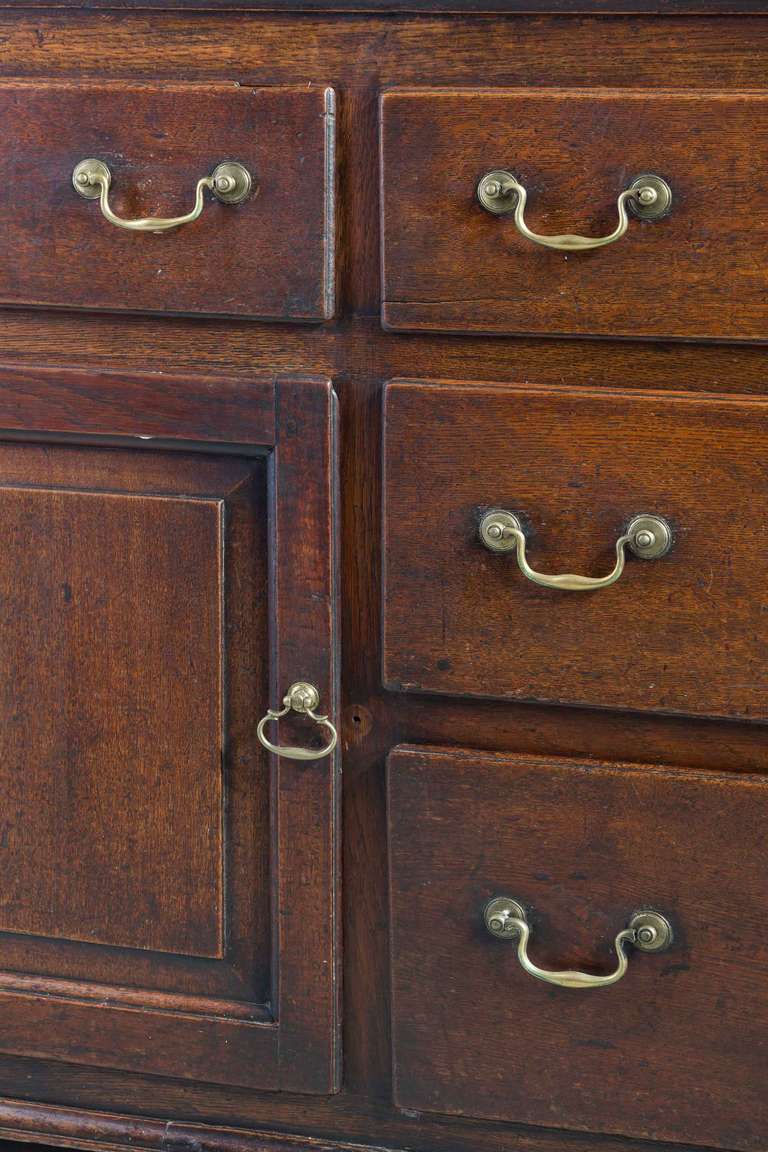 Late 18th Century Oak Dresser and Rack In Good Condition In Peterborough, Northamptonshire