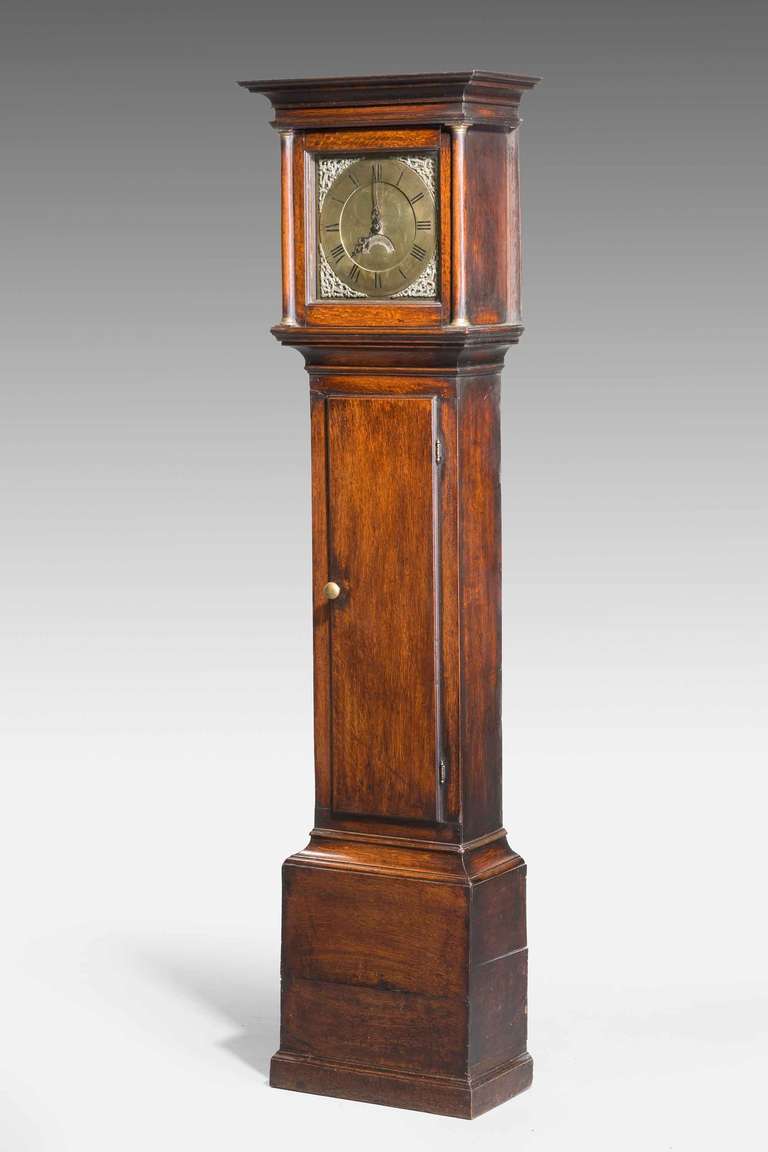British 18th Century Longcase Clock by Mathews of Leighton