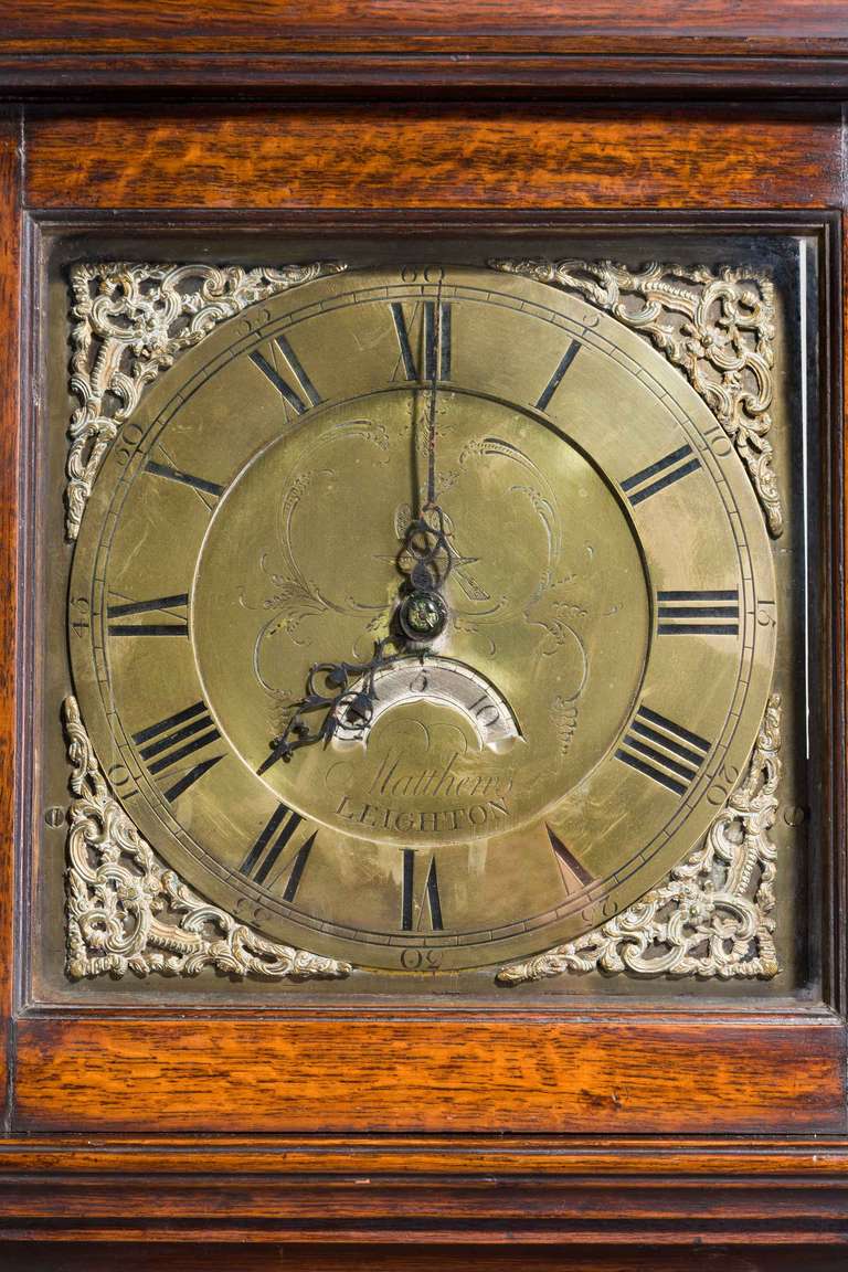 18th Century and Earlier 18th Century Longcase Clock by Mathews of Leighton