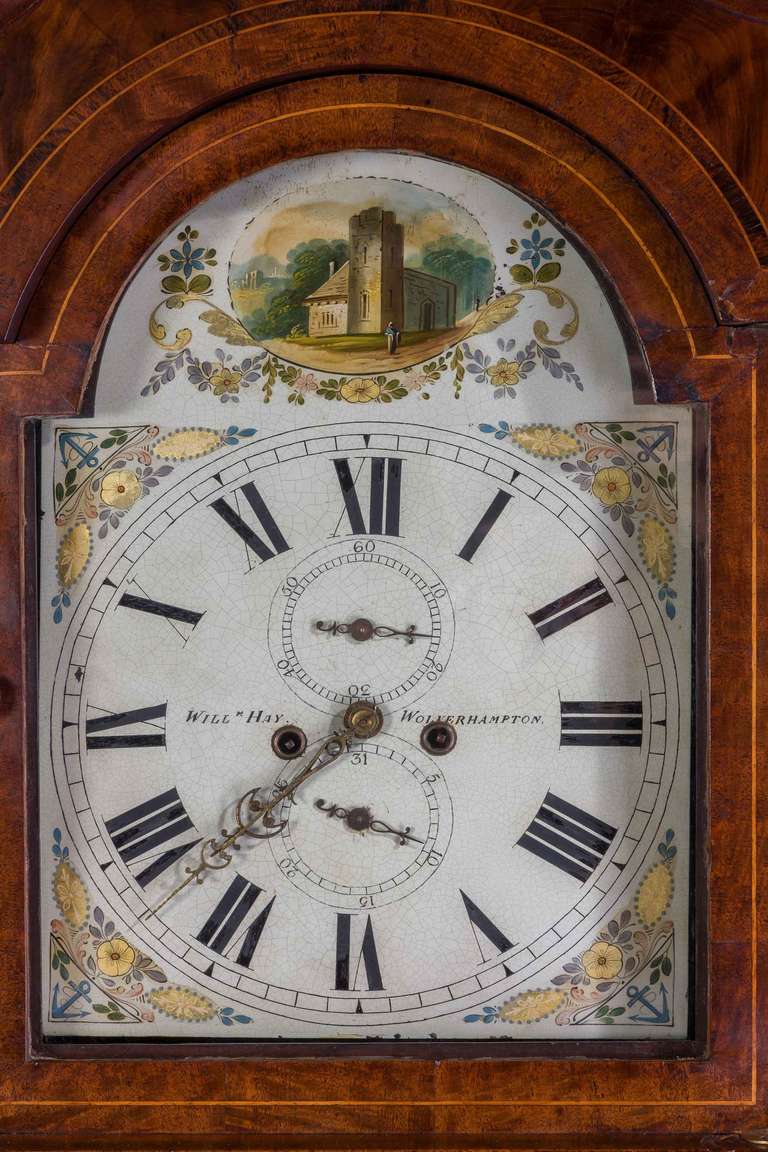 19th Century Mahogany Long Case Clock by William Hay of Wolverhampton 2