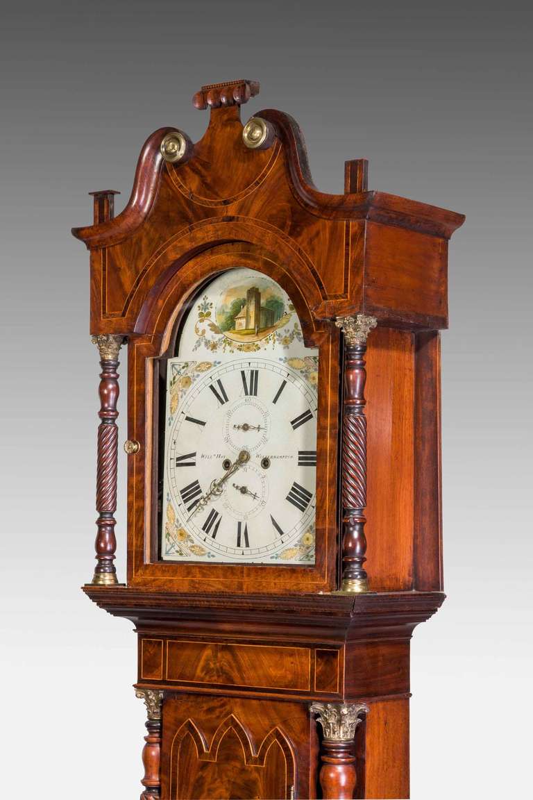 19th Century Mahogany Long Case Clock by William Hay of Wolverhampton 3