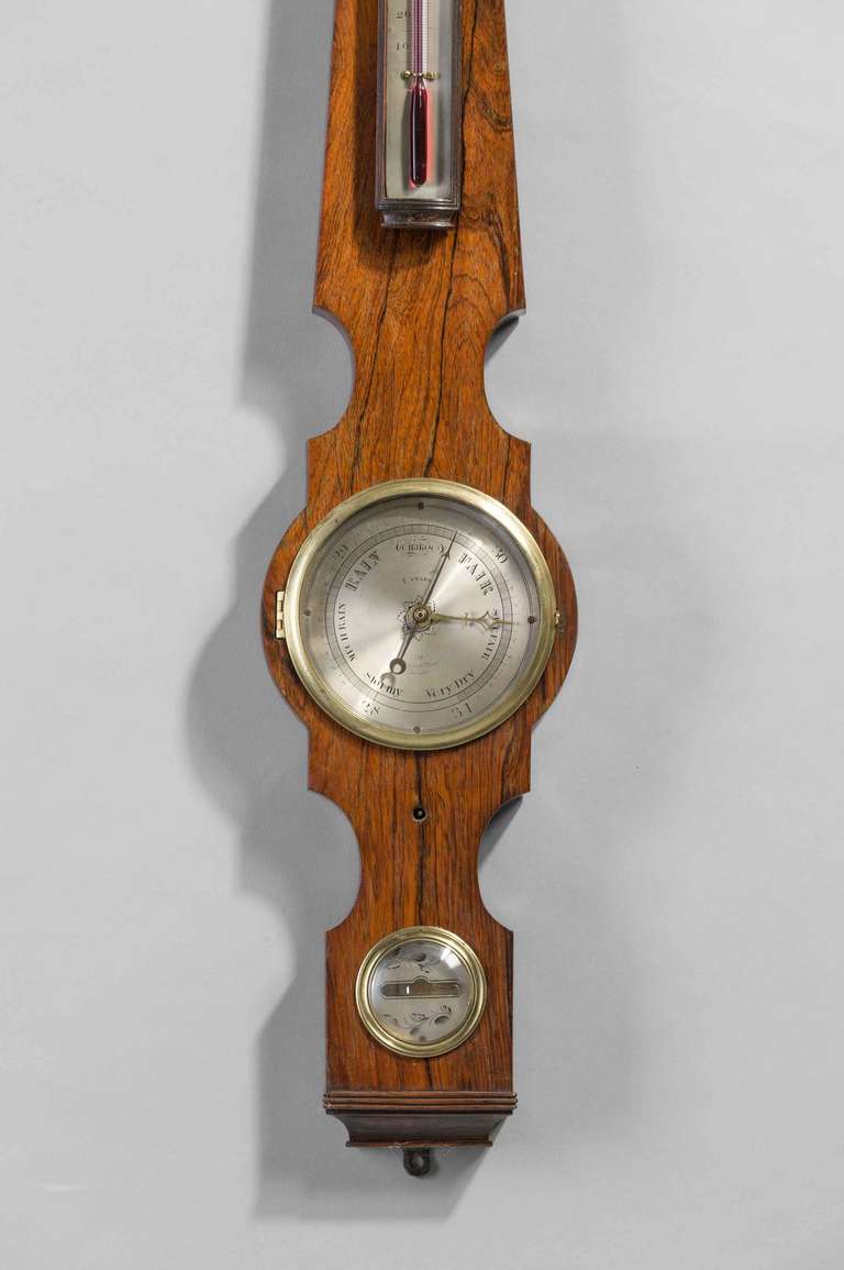 Regency Period 5 ins Dial Barometer by Francis Amadio In Good Condition For Sale In Peterborough, Northamptonshire