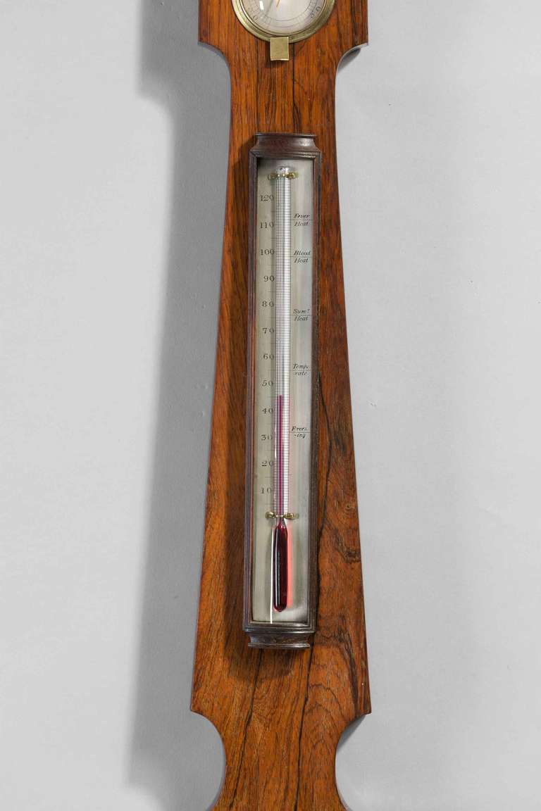 19th Century Regency Period 5 ins Dial Barometer by Francis Amadio For Sale