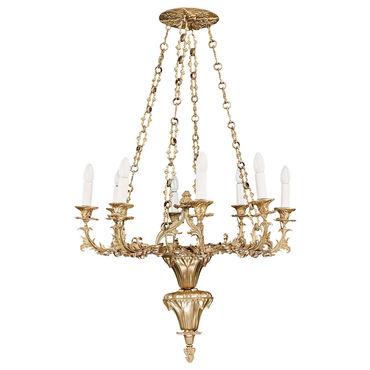 Late 19th Century Eight-Arm Chandelier