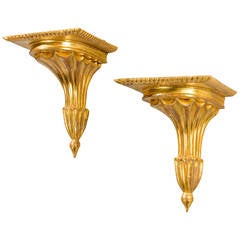 Pair of Neoclassical Wall Brackets