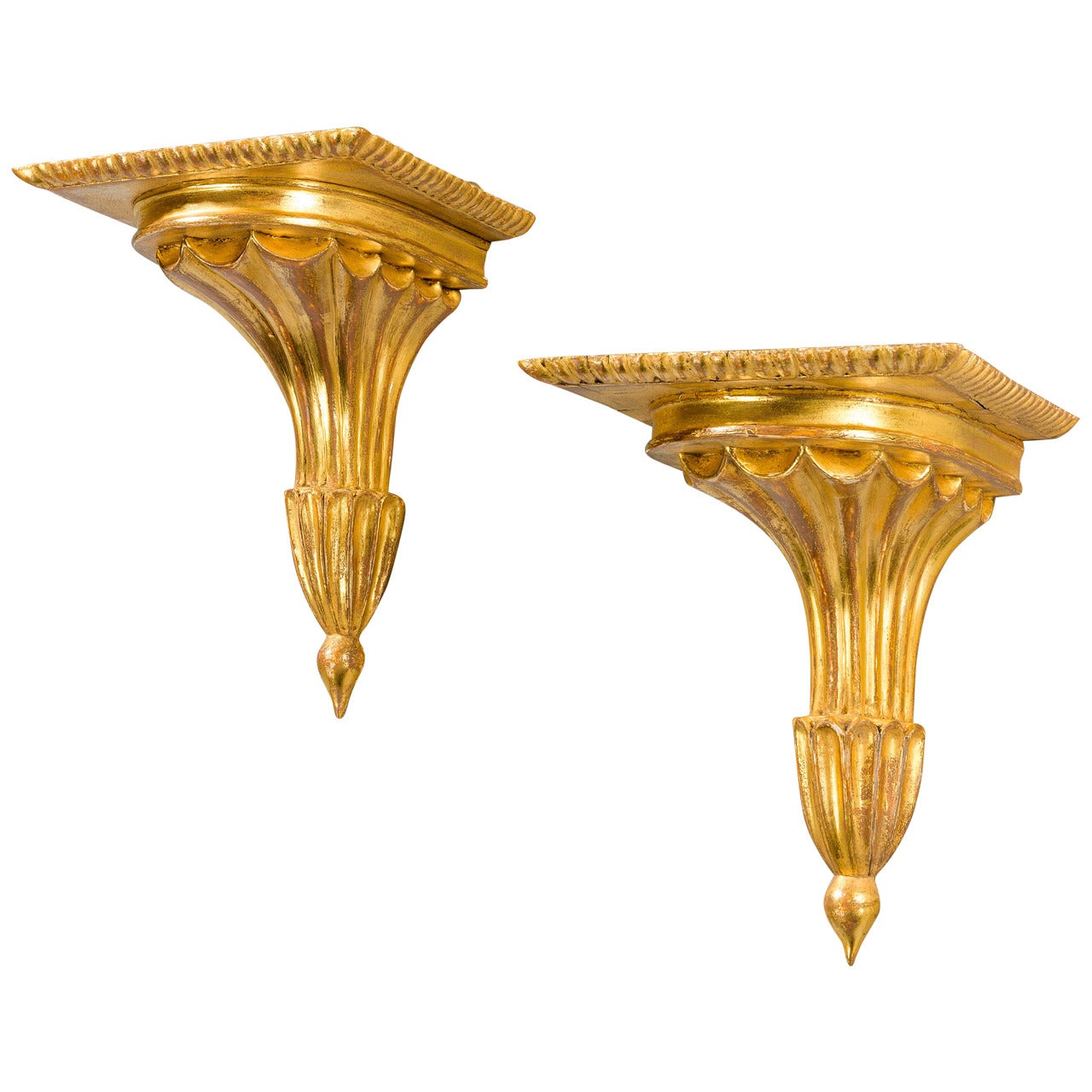Pair of Neoclassical Wall Brackets