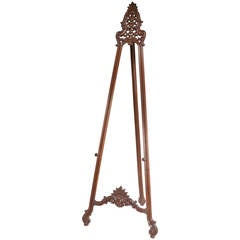 Antique Mid-19th Century Mahogany Easel