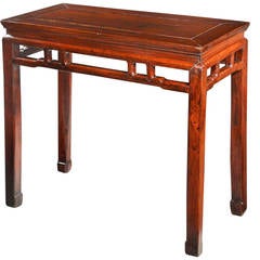 Attractive 19th Century Elm Half Table