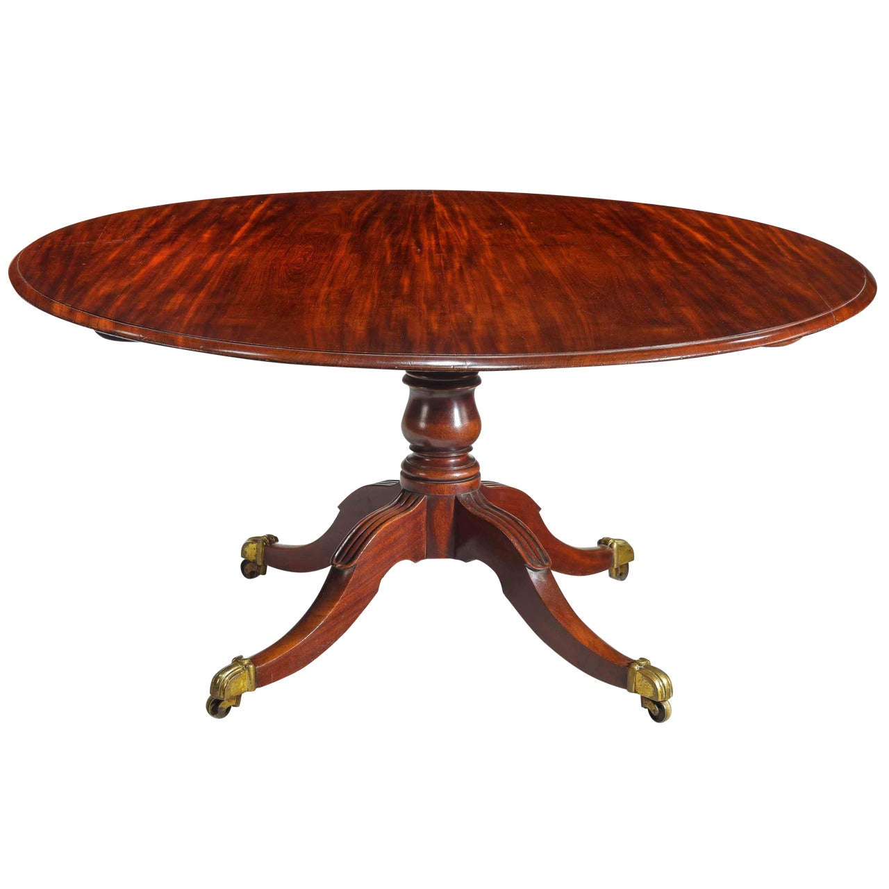 Regency Period Mahogany Circular Dining Table