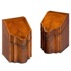 Pair of George lll Period Knife Boxes 5