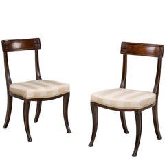 Pair of Regency Period Side Chairs 12