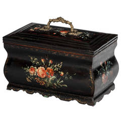 Regency Period Lacquered Tea Caddy