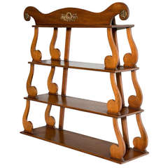 Regency Period Mahogany Hanging Shelves 8