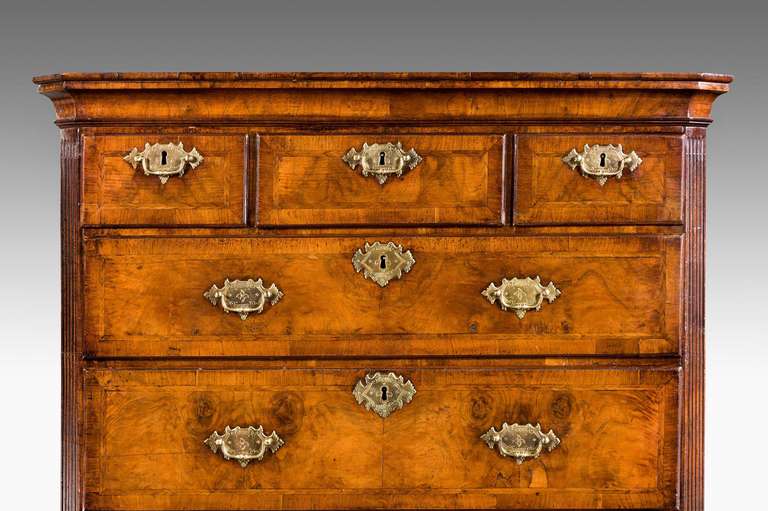 George II Period Walnut Tallboy or Chest on Chest In Good Condition For Sale In Peterborough, Northamptonshire