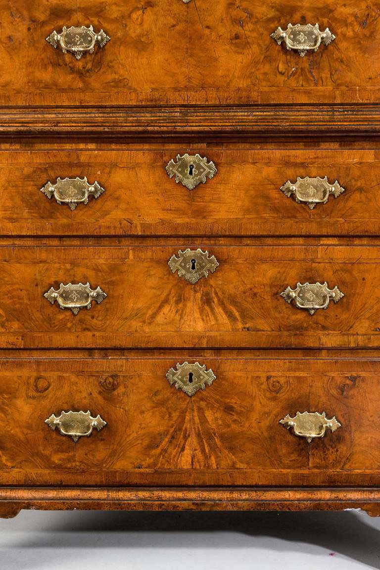 18th Century and Earlier George II Period Walnut Tallboy or Chest on Chest For Sale