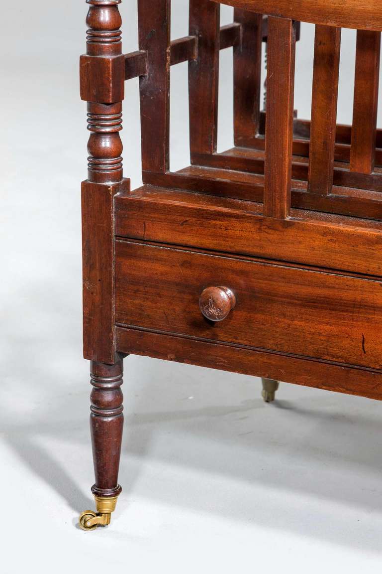 Regency Period Mahogany Canterbury In Excellent Condition In Peterborough, Northamptonshire