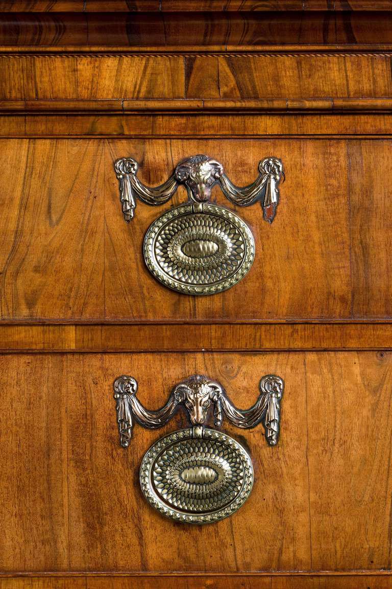 George III Period Walnut Tallboy or Chest on Chest In Good Condition In Peterborough, Northamptonshire